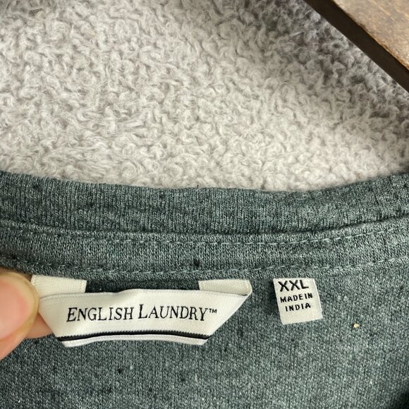 NEW English Laundry Men's XXL Green Long-Sleeve Crew Neck Waffle Knit Sweatshirt - Picture 7 of 11